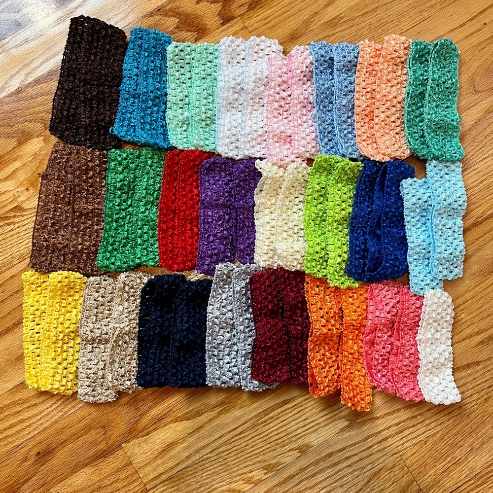 Elastic Crochet style headbands
